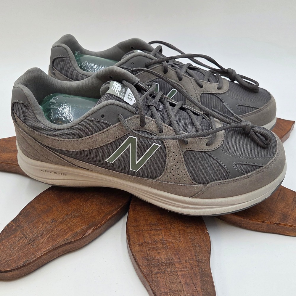 New Balance Mens 14 877 Walking Shoes Gray MW877GT